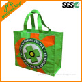Recycle printed special laminated non woven shopping bag